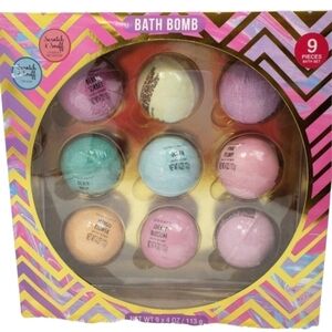 Scented Bath Bomb Set Multicolored Ball Shape Bombs 9 Pack